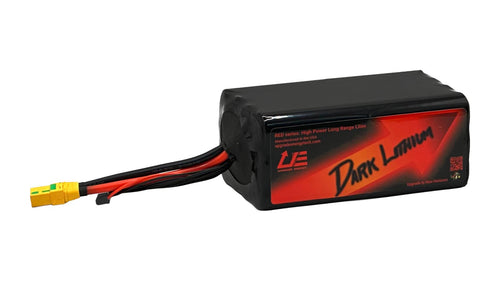 RED V4 6S4P 20Ah — battery pack, alternate view