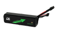 GREEN V2 4S2P 8Ah battery with current green-arrow label, matte black wrap and black connectors