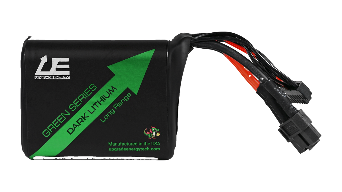 GREEN V2 6S1P 4Ah AMPRIUS SA10 battery pack with matte black wrap