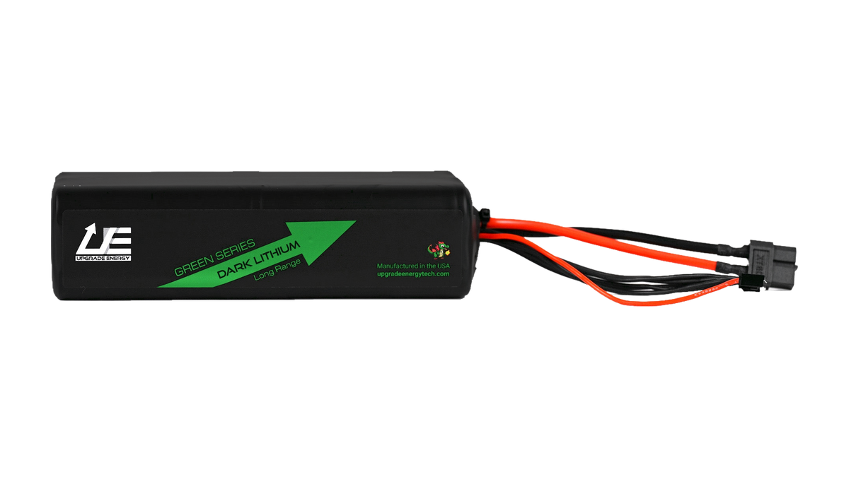 GREEN V2 6S2P 8Ah AMPRIUS SA10 battery pack with matte black wrap