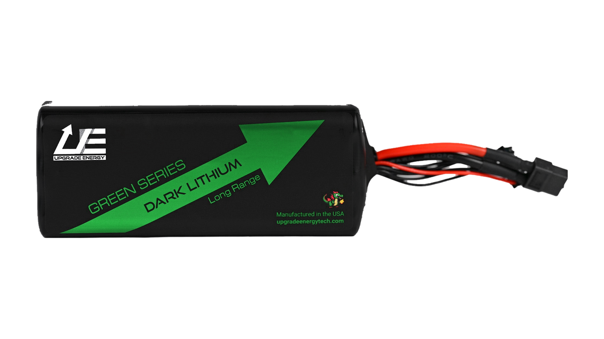 GREEN V2 6S4P 16Ah AMPRIUS SA10 battery pack with matte black wrap