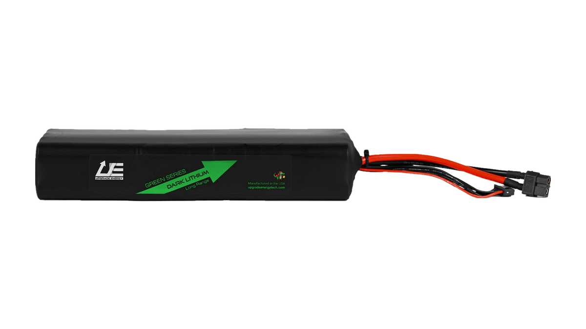 GREEN V2 6S4P 16Ah AMPRIUS SA10 Long battery pack with matte black wrap