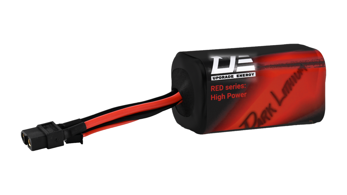 RED V3 4S1P 3Ah Molicel P30B — High Power battery, original proportions, transparent background