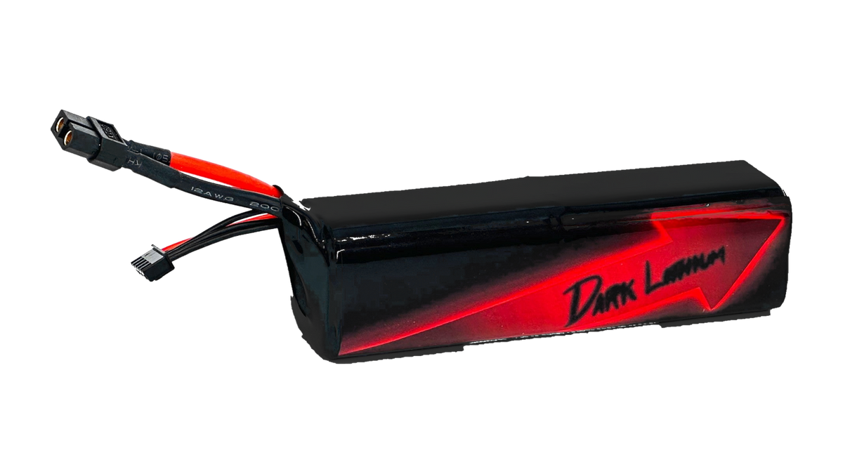RED V3 4S2P 6Ah Molicel P30B — High Power battery, original proportions, transparent background