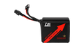 RED V3 6S1P 5Ah Molicel P50B — High Power battery, black JST-XH balance connector, leads facing left