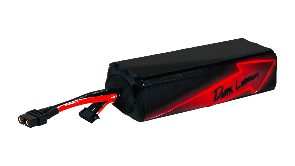 RED V3 6S2P 6Ah Molicel P30B — High Power battery, original proportions, transparent background