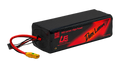 RED V3 6S6P 30Ah Molicel P50B — High Power battery, black JST-XH balance connector, leads facing left