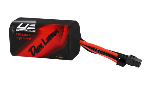 RED V4 4S1P 5Ah — High Power battery, original proportions, transparent background